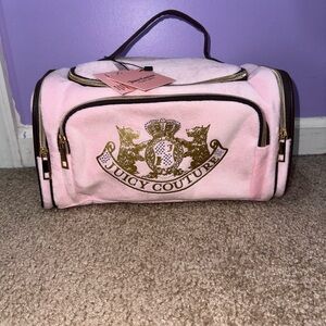 NEW Rare Find Juicy Couture Travel Makeup Pouch 💗🤎✨